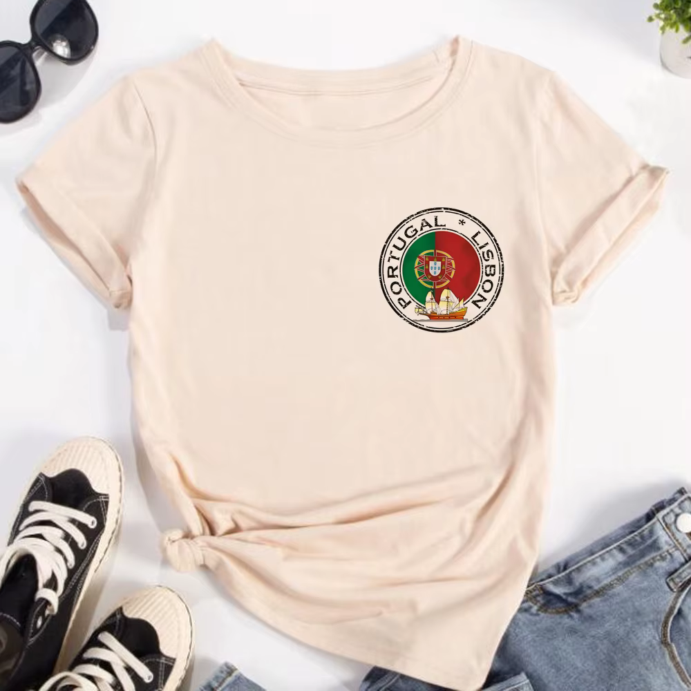 T-shirt femme, vêtement de styliste japonais, Portugal