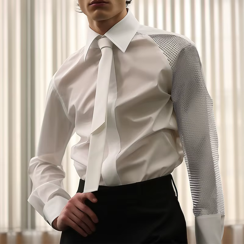 Chemise de Style Français pour Homme