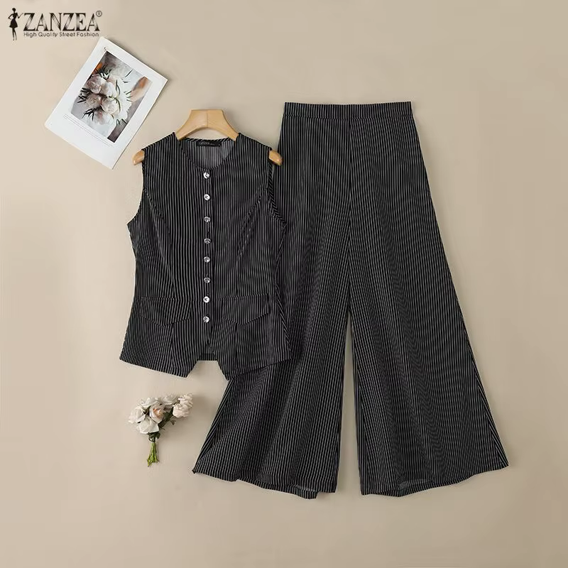 ZANZEA – ensemble 2 pièces pour femmes