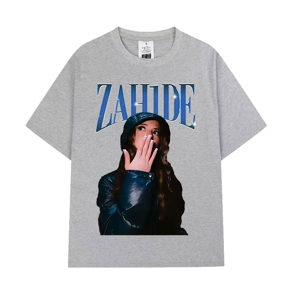 Zahide Merch T-shirt graphique hommes femmes vêtements mode haute qualité T-shirts coton surdimensionné à manches