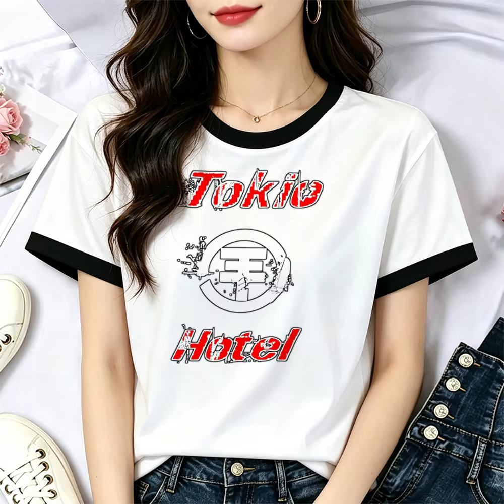 Tokio Hotel t-shirt femme dollette anime liquidation streetwear t-shirt d'été pas cher harajuku vintage graphique manga