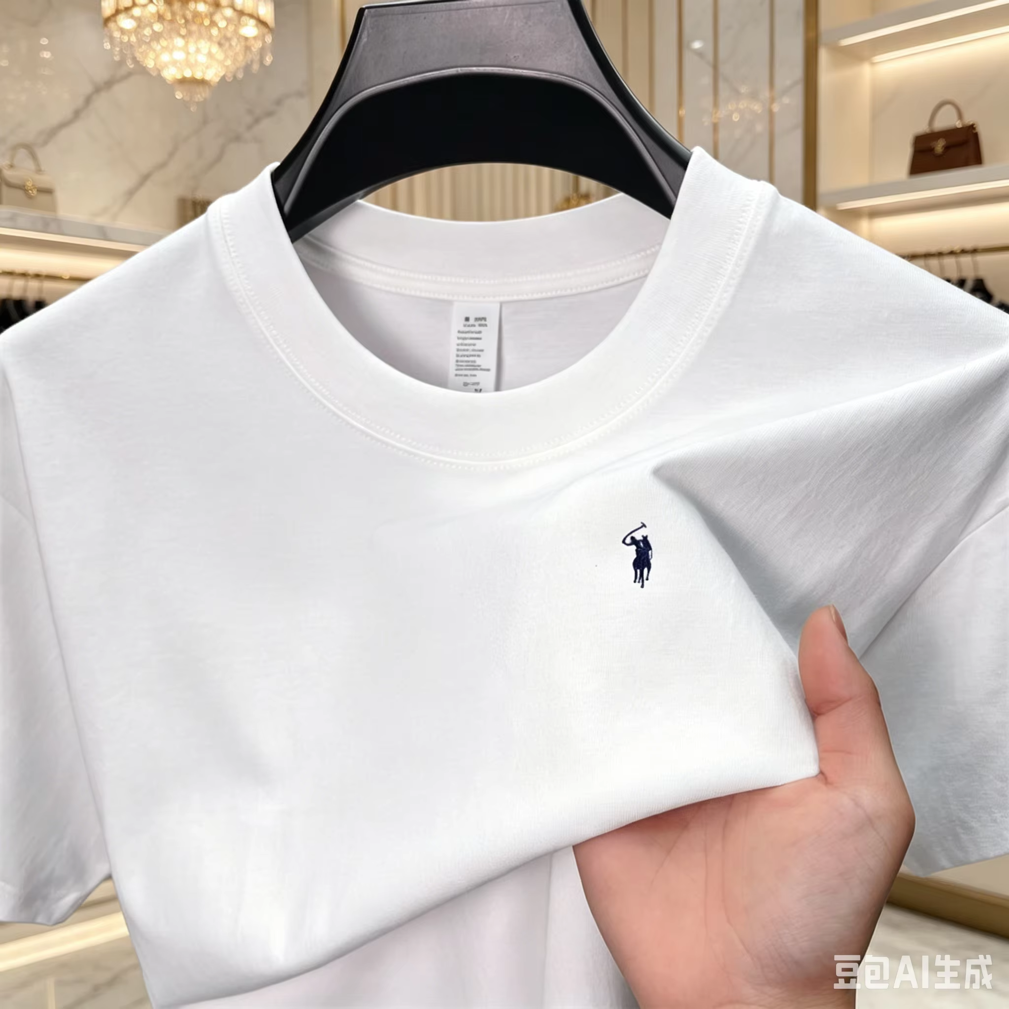 T-shirt basique à col rond pour homme – 100 % coton
