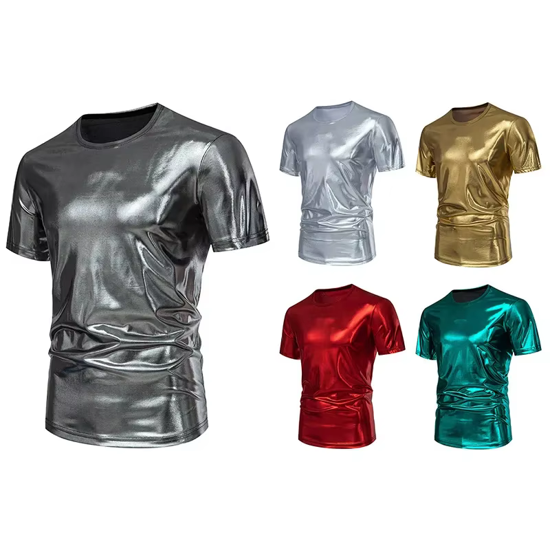 T-Shirt à manches courtes et col rond pour hommes