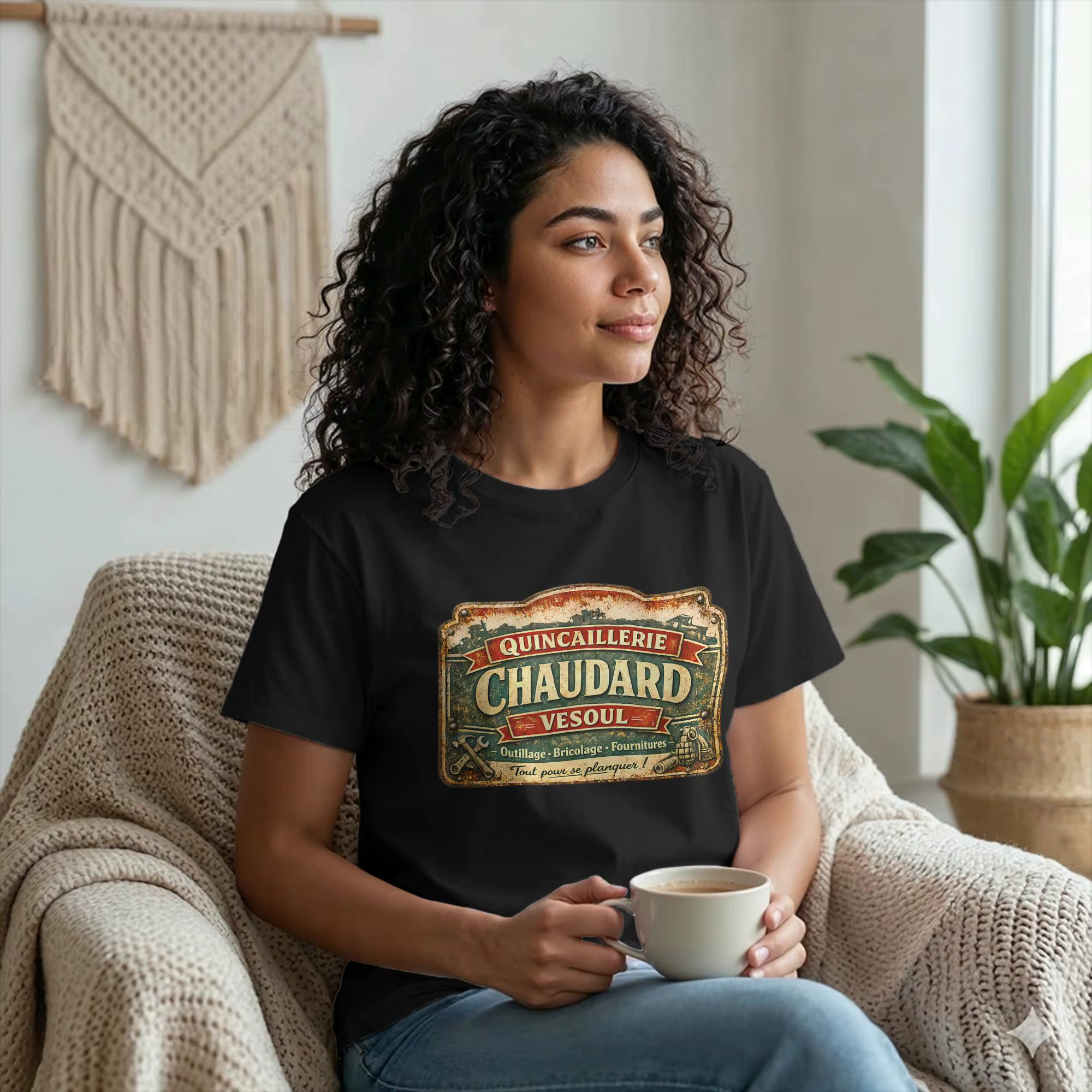 T-shirts vintage Quincaillerie Chaudard Vesoul pour hommes
