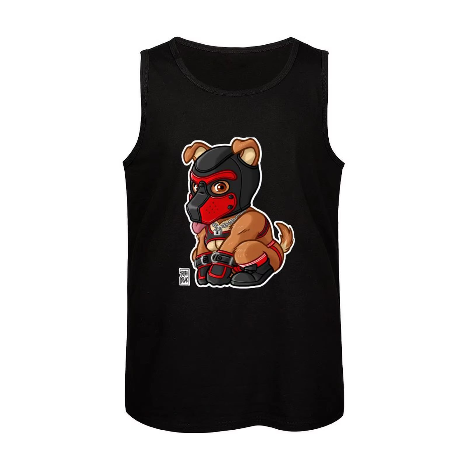 PLAYFUL PUPPY-masque rouge-série BEARZOO débardeur t-shirt musculaire gilet homme