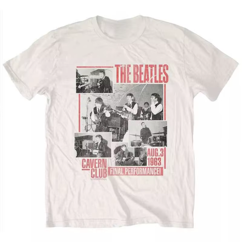 T-shirt décontracté The Beatles 1962 The Cavern Club pour hommes et femmes