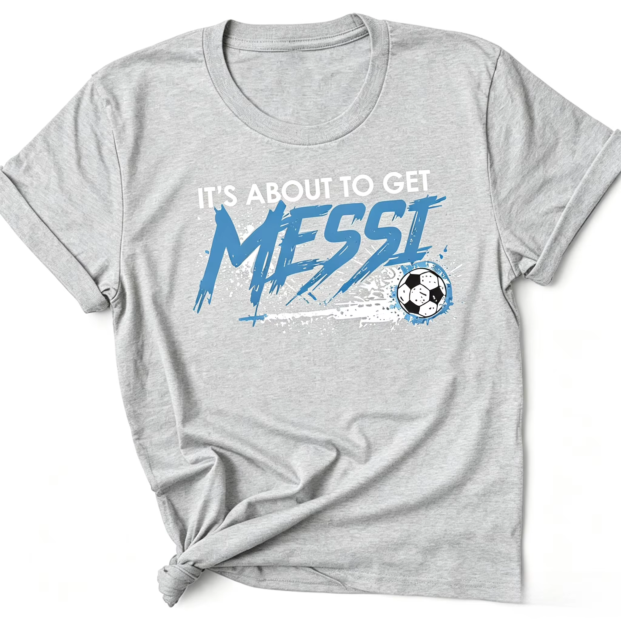 Coupe du Monde 2026 : Bientôt, vous aurez le T-shirt Messi ! T-shirt graphique de football amusant, cadeau pour les fans d'Argentine, vêtement.
