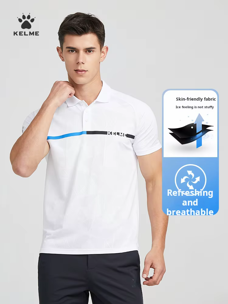 Kelme-Polo confortable et respirant pour homme
