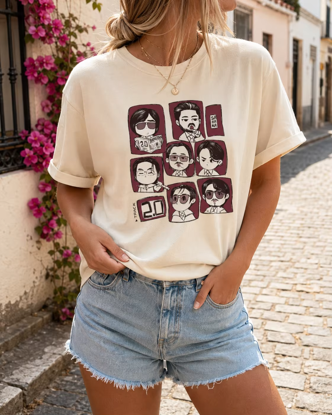 T-shirt Kawaii Y2K pour femme