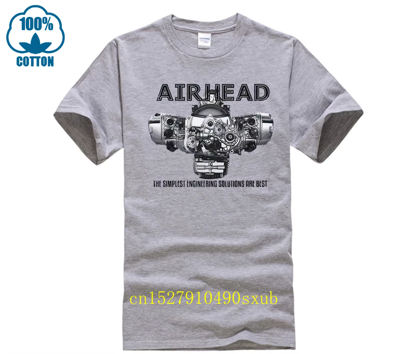 Airhead Boxer Engine Runder T-shirt Heather pour hommes