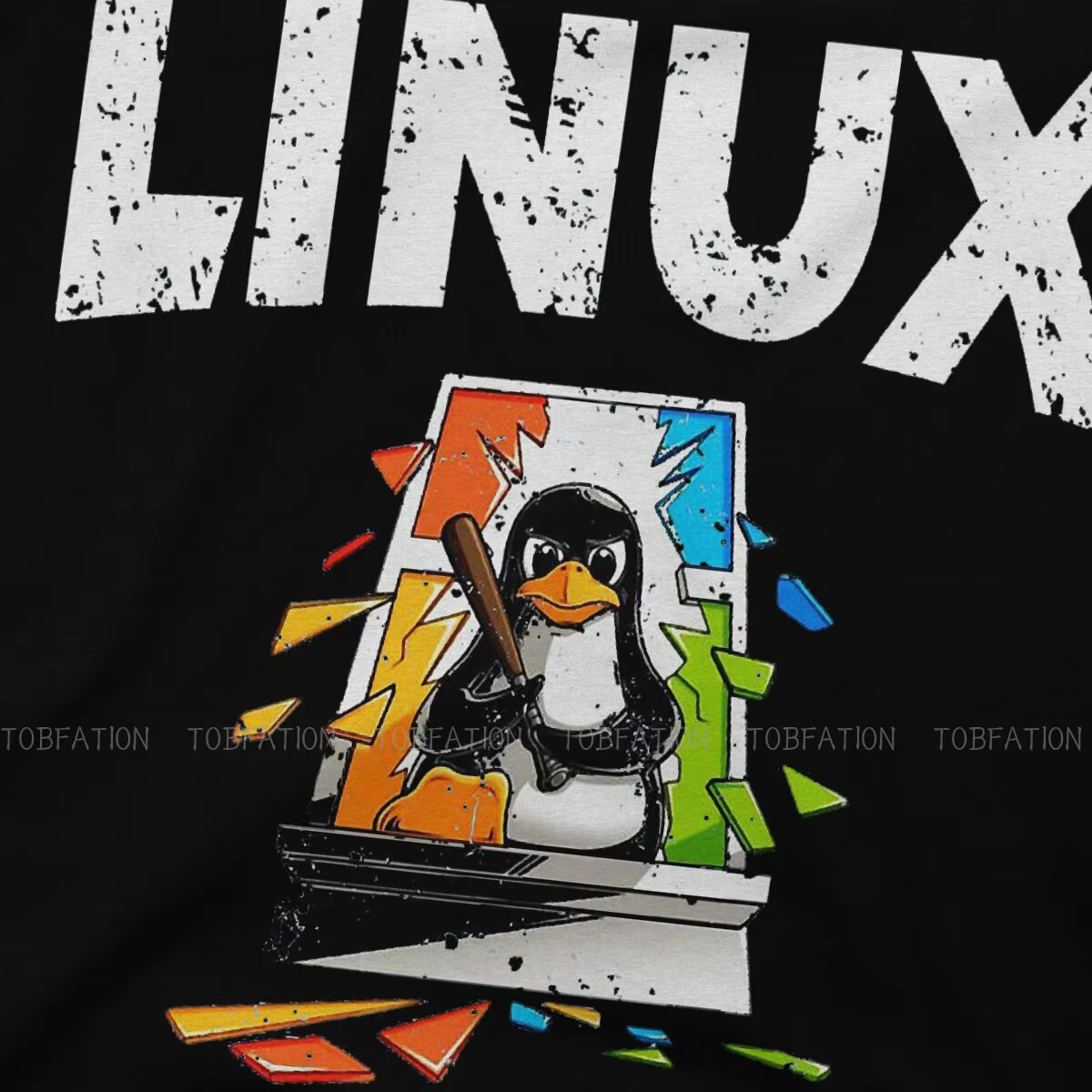 Linux Born to Be Root Not To Reboot Unique T-Shirt