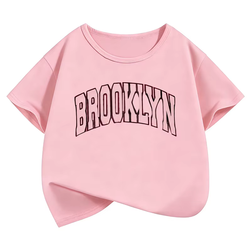T-shirts à la mode imprimés avec des lettres Brooklyn
