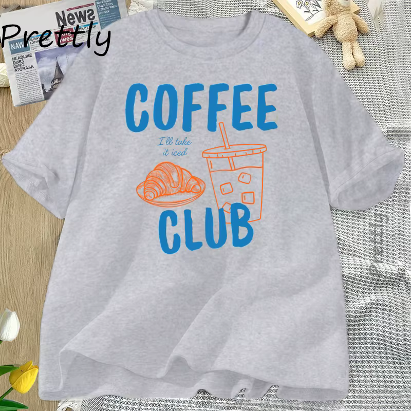 T-shirt femme glacé café Club