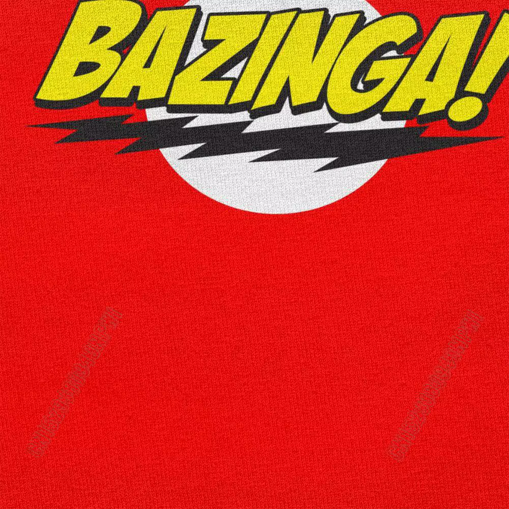 La théorie du Big Bang Bazinga T-Shirt hommes 100% coton beau Sheldon Cooper