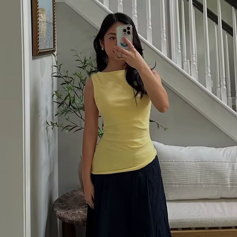 T-shirt pour femme, jaune