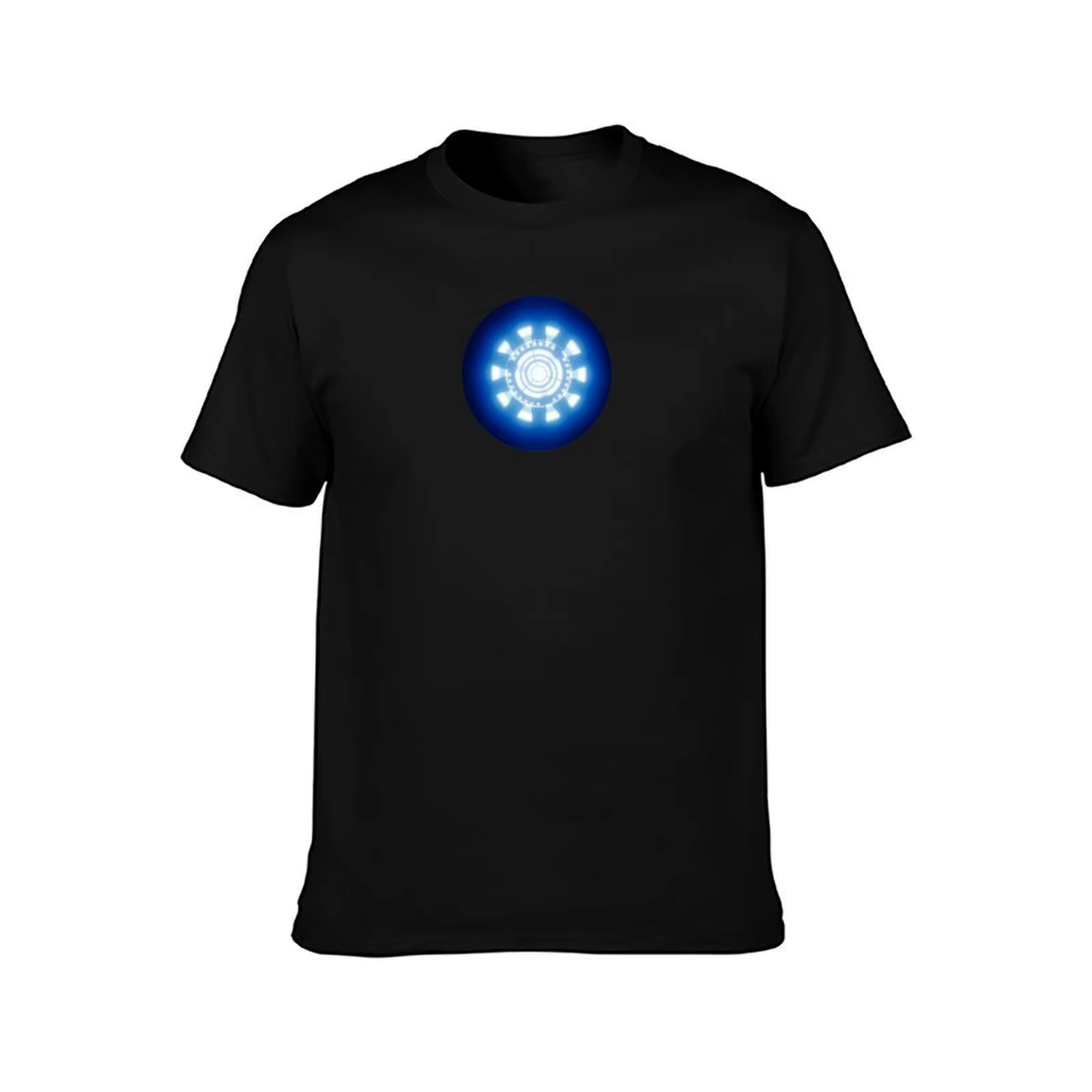 T-Shirt arc reactor pour homme, 100% coton, t-shirt d'été, t-shirt anime
