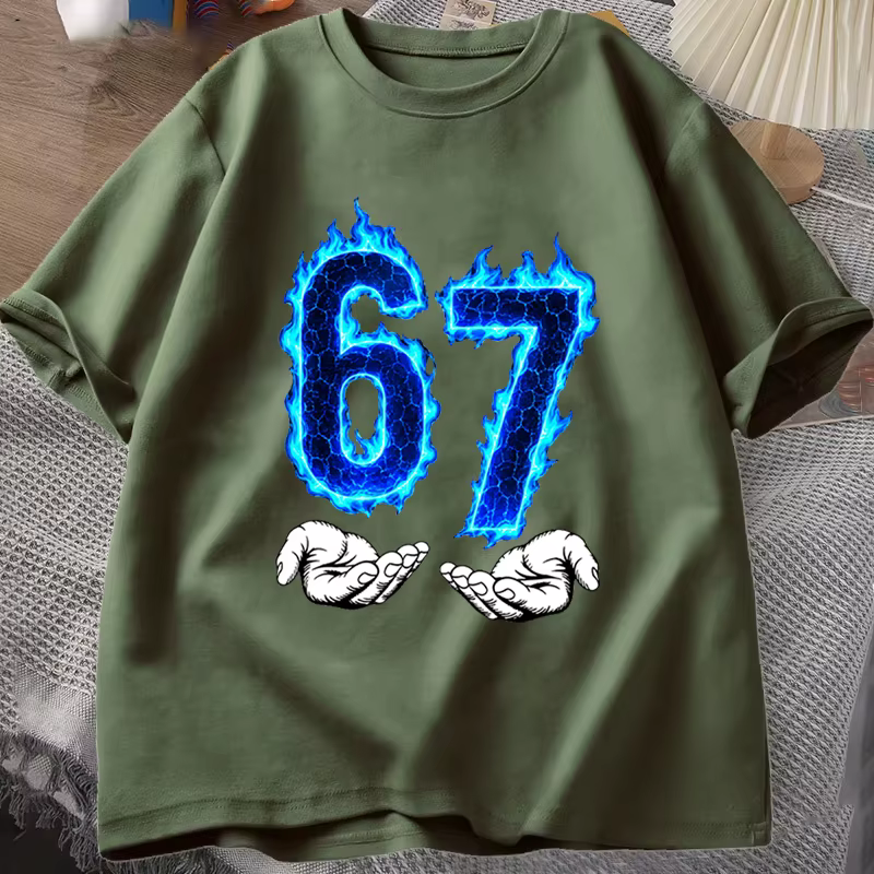 T-shirt Meme 67 pour hommes et femmes