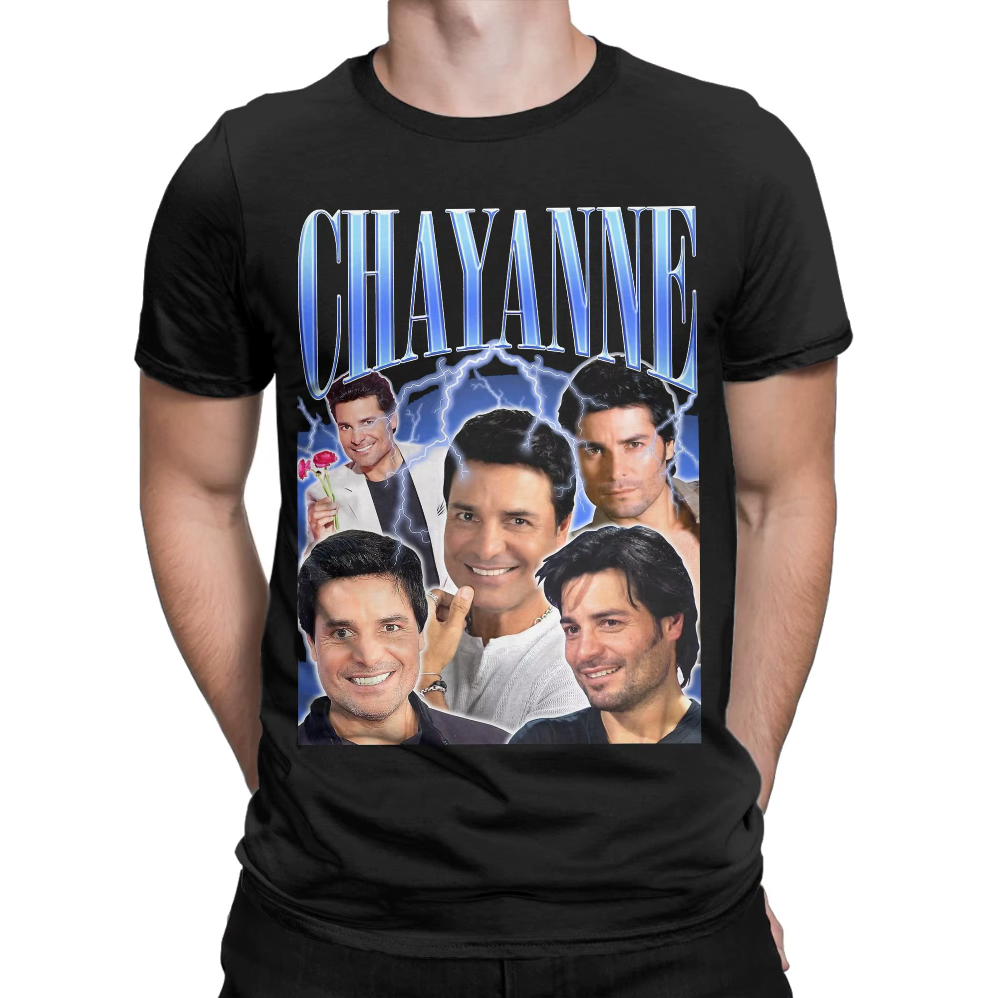 Chayanne T-shirt vintage au design rétro pour hommes