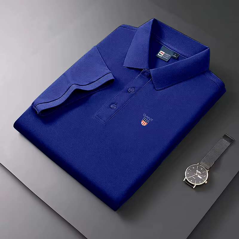 Nouvelle Collection Été 2026 – Polo Homme Anti-boulochage en Maille à Manches Courtes – Style Décontracté et Professionnel Amincissant