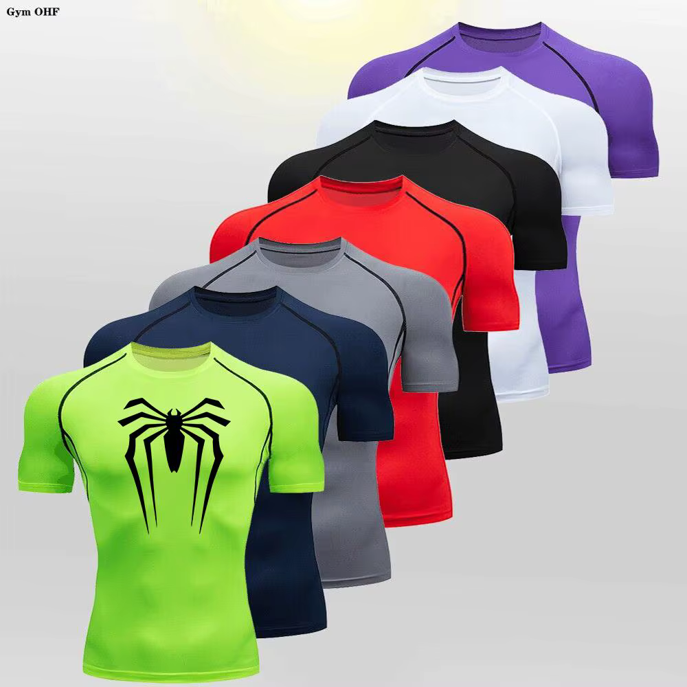 T-shirt de sport Spider pour homme