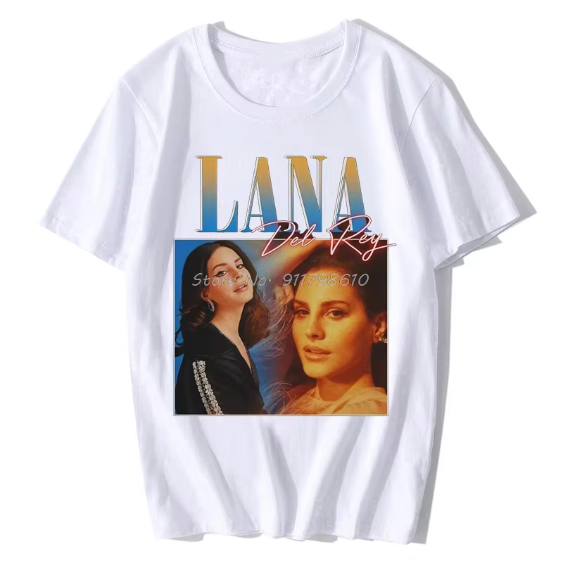 Lana Del-Rey-T-Shirt unisexe à manches courtes