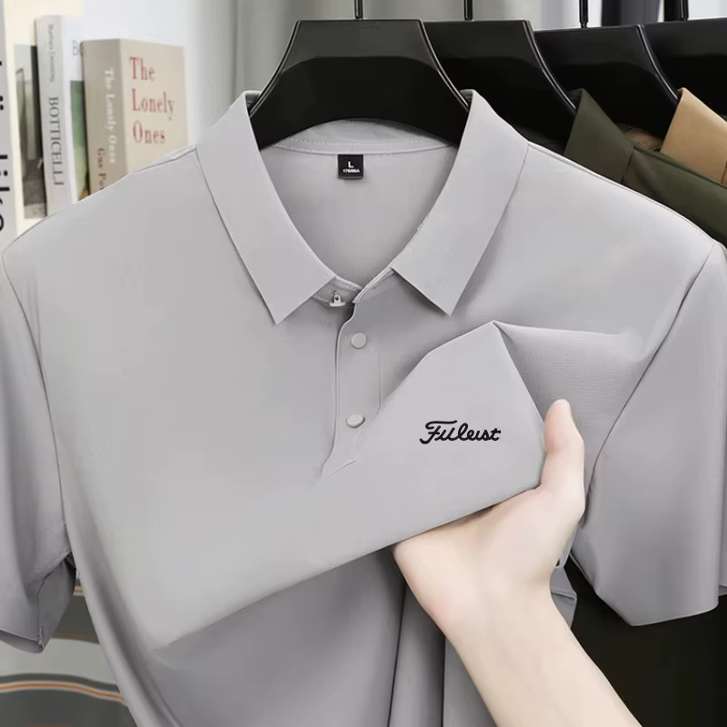 Polo classique en coton imprimé