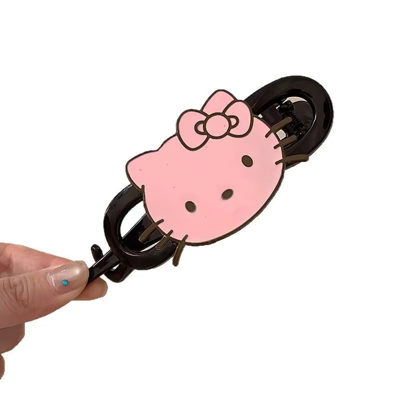 Barrettes à cheveux Hello Kitty mignonnes de style dessin animé
