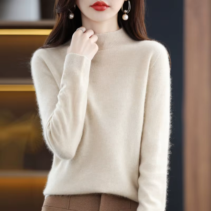 Pull en cachemire 100% laine mérinos pour femme