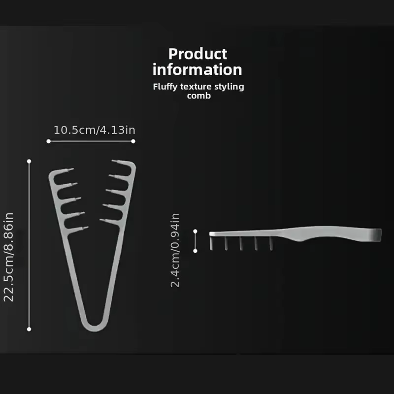 Nouveau peigne de coiffure volumateur à dents larges