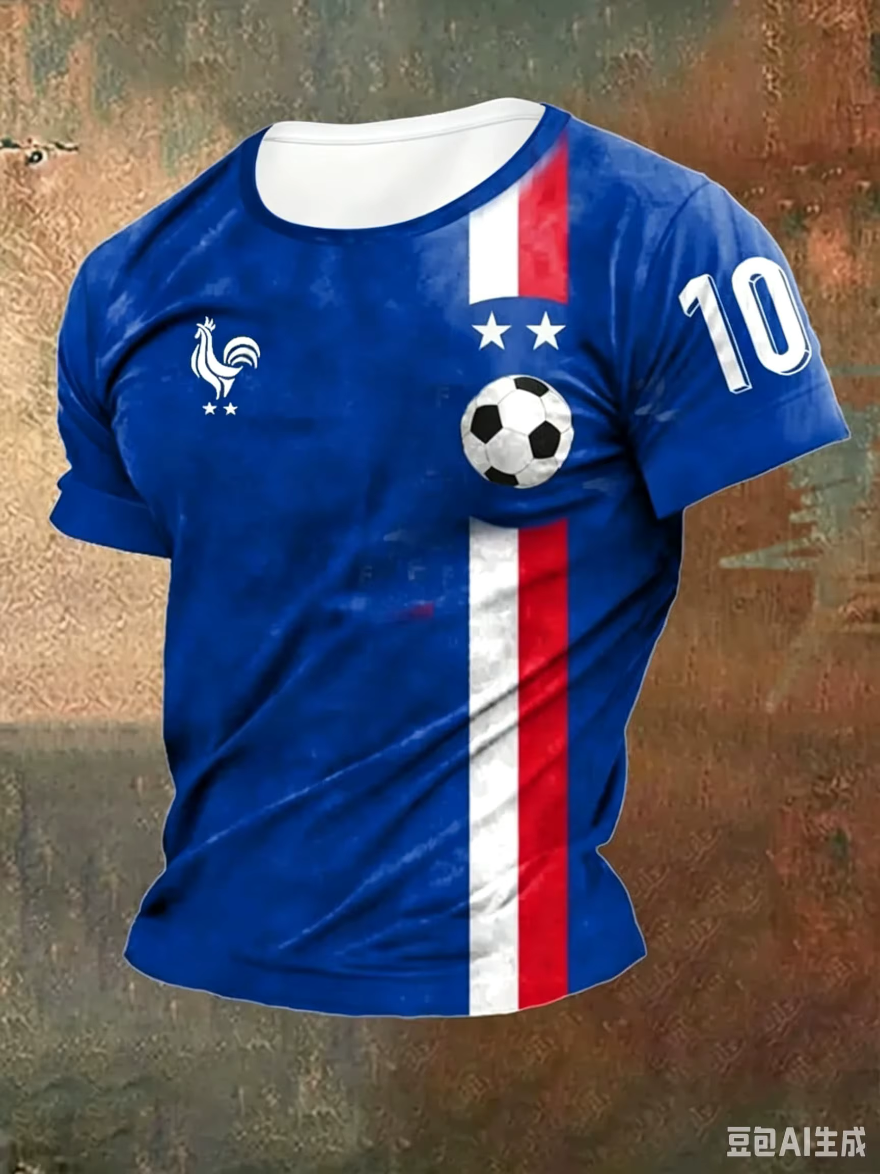 T-shirt de supporter de football France à manches courtes, respirant, séchage rapide, style streetwear décontracté, chemise de football tendance pour homme, nouveauté 2026