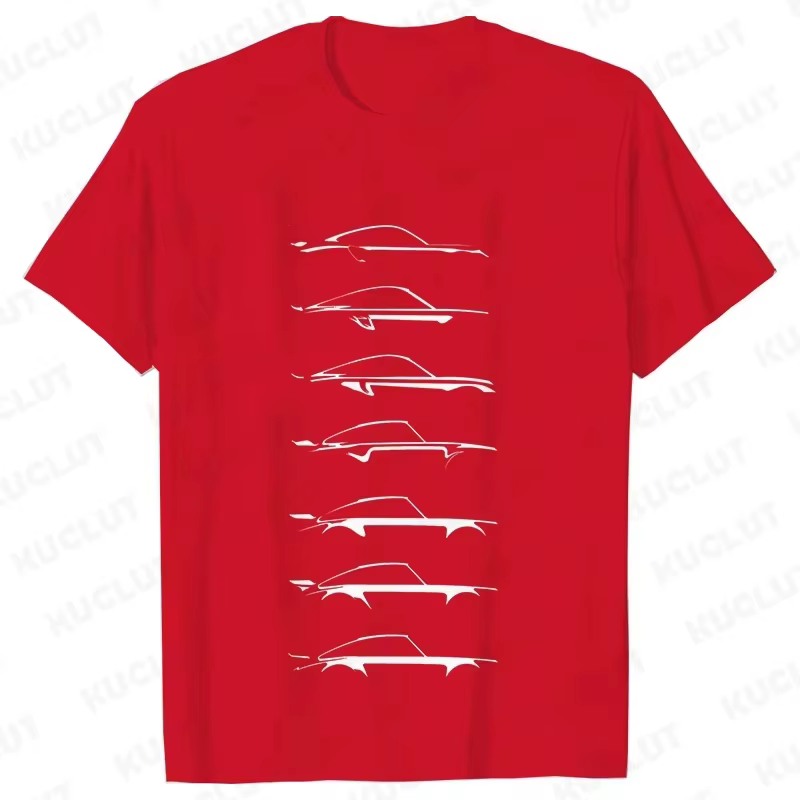 T-shirt pour hommes, design de voiture de course automobile