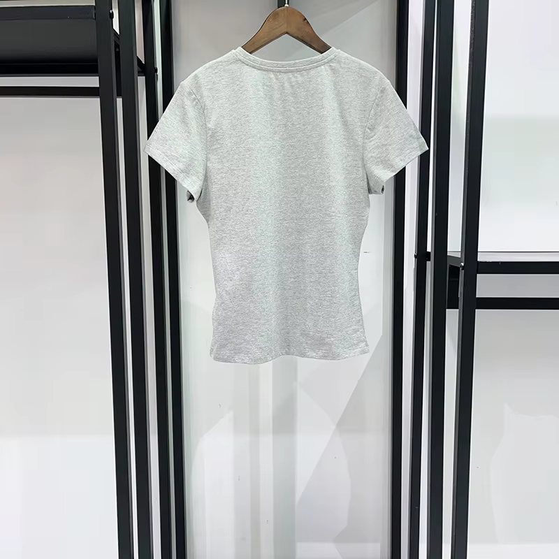 T-shirt tendance été 2026 à imprimé horloge floqué