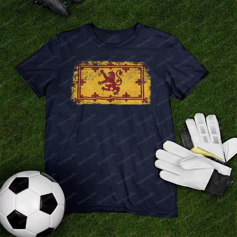 T-shirt drapeau du blason écossais pour hommes