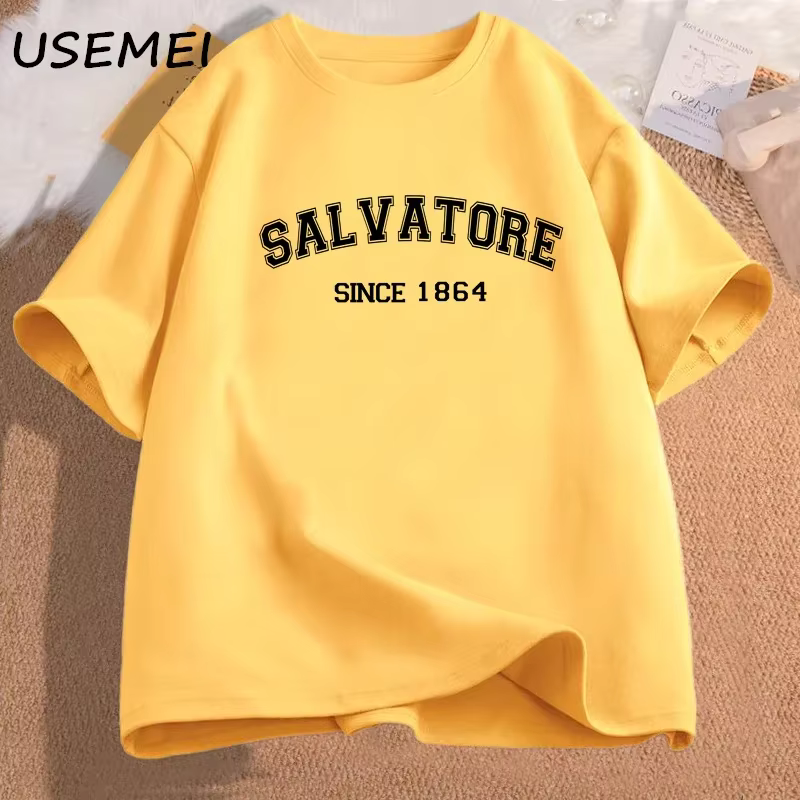 T-shirt en coton à manches courtes pour femmes