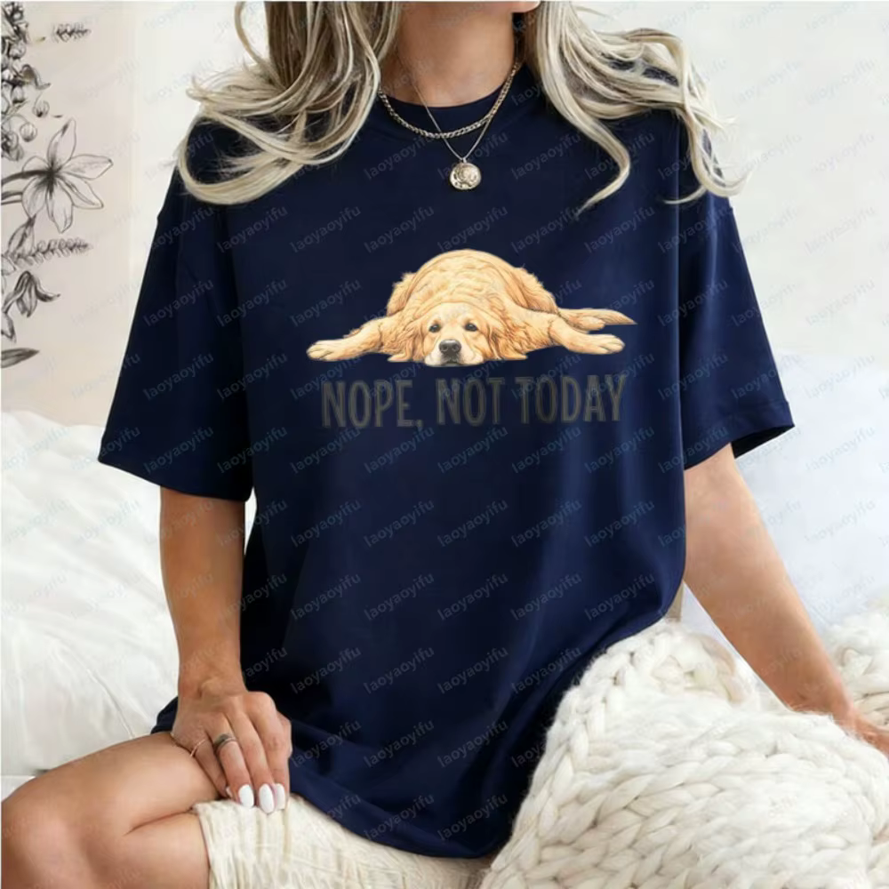 T-shirt Golden Retriever drôle « Non