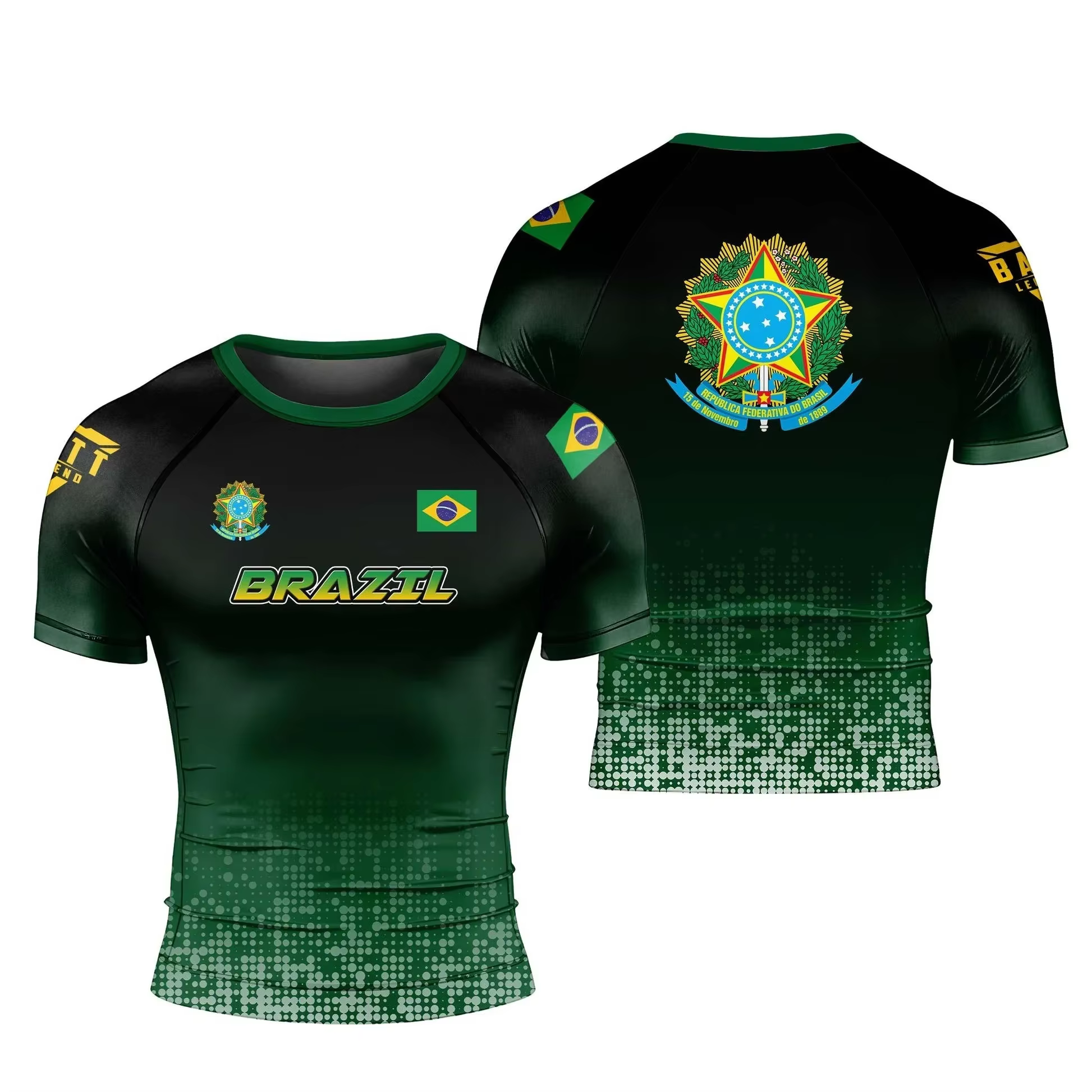 T-shirt de Jiu-Jitsu Brésilien pour Hommes 2026 – Haut de Sport à Manches Courtes pour Grappling