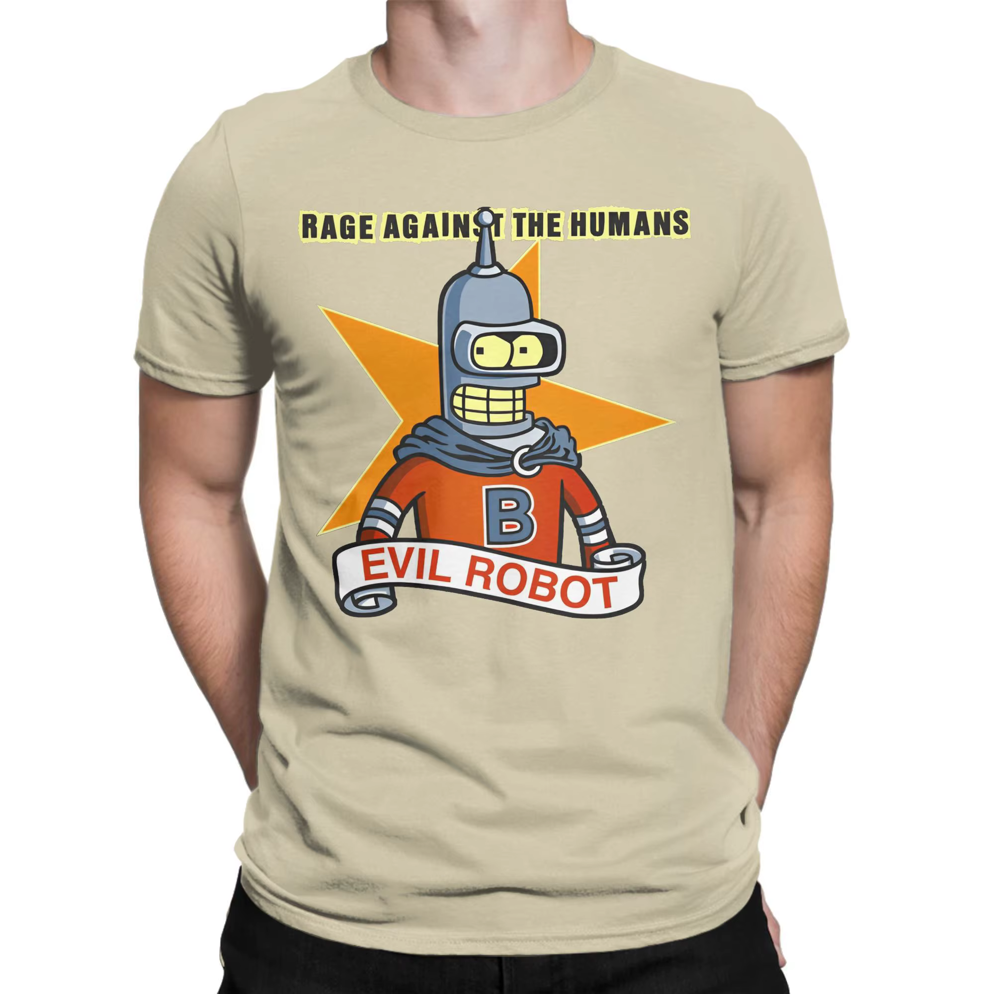 B-bender f-futamas t-shirt plage meme coton T-Shirts pour homme Harajuku