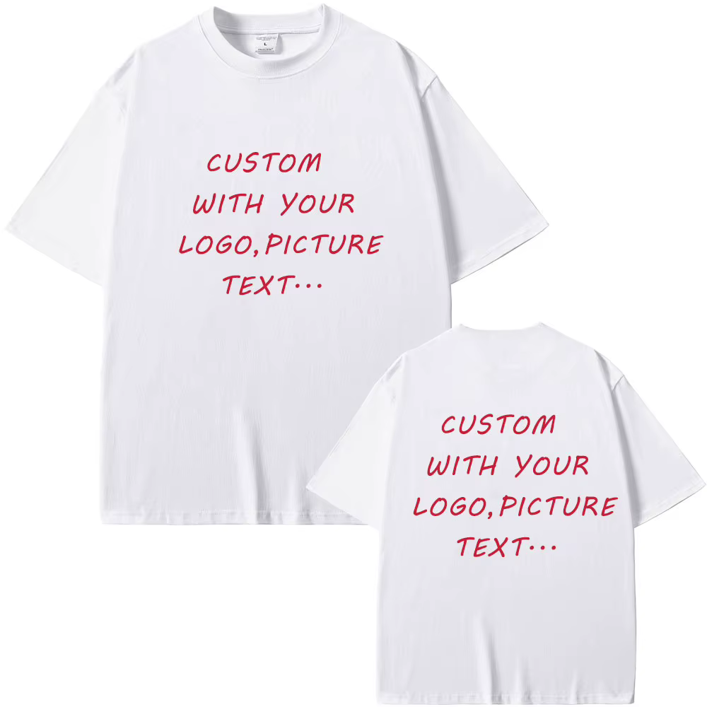 T-Shirt Personnalisé en Pur Coton pour Homme et Femme