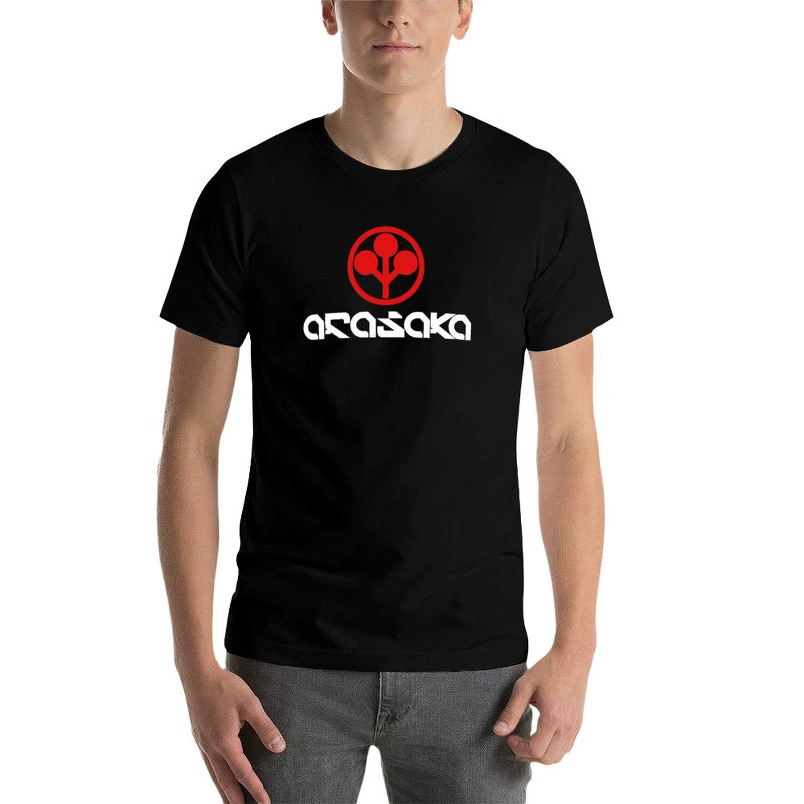 T-shirt Arasaka décontracté à coupe ample pour le travail