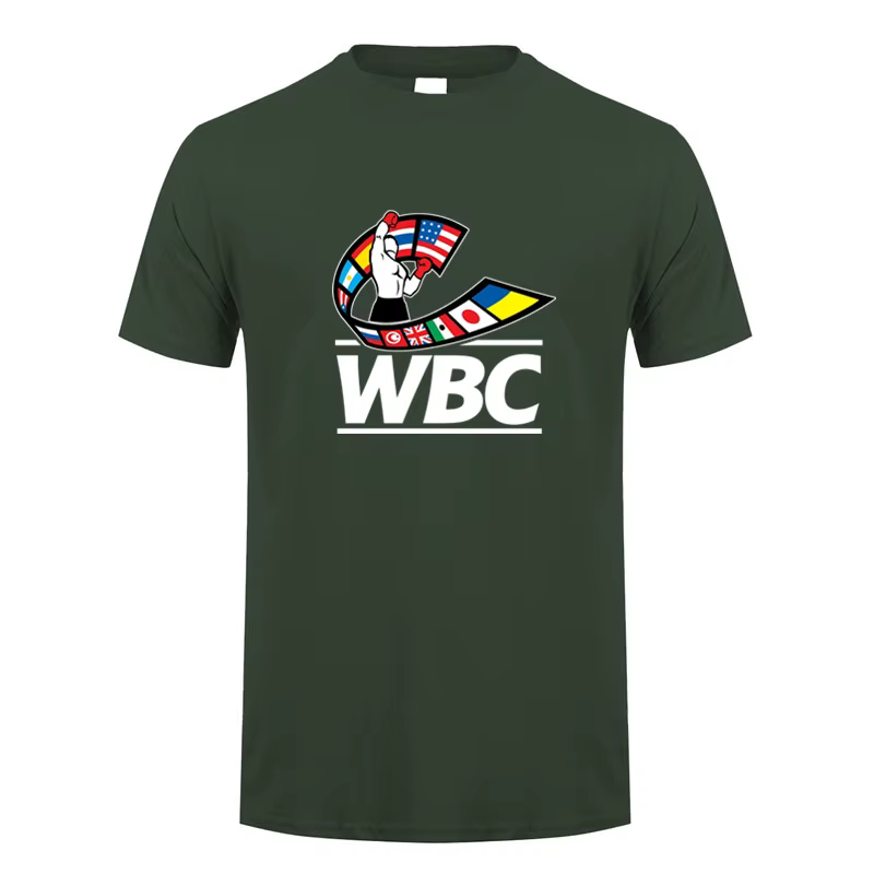 WBC boxe t-shirt été hommes coton à manches courtes T-shirts homme hauts