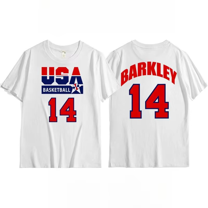 T-shirt Dream Team, haut d'entraînement de basket-ball américain pour hommes