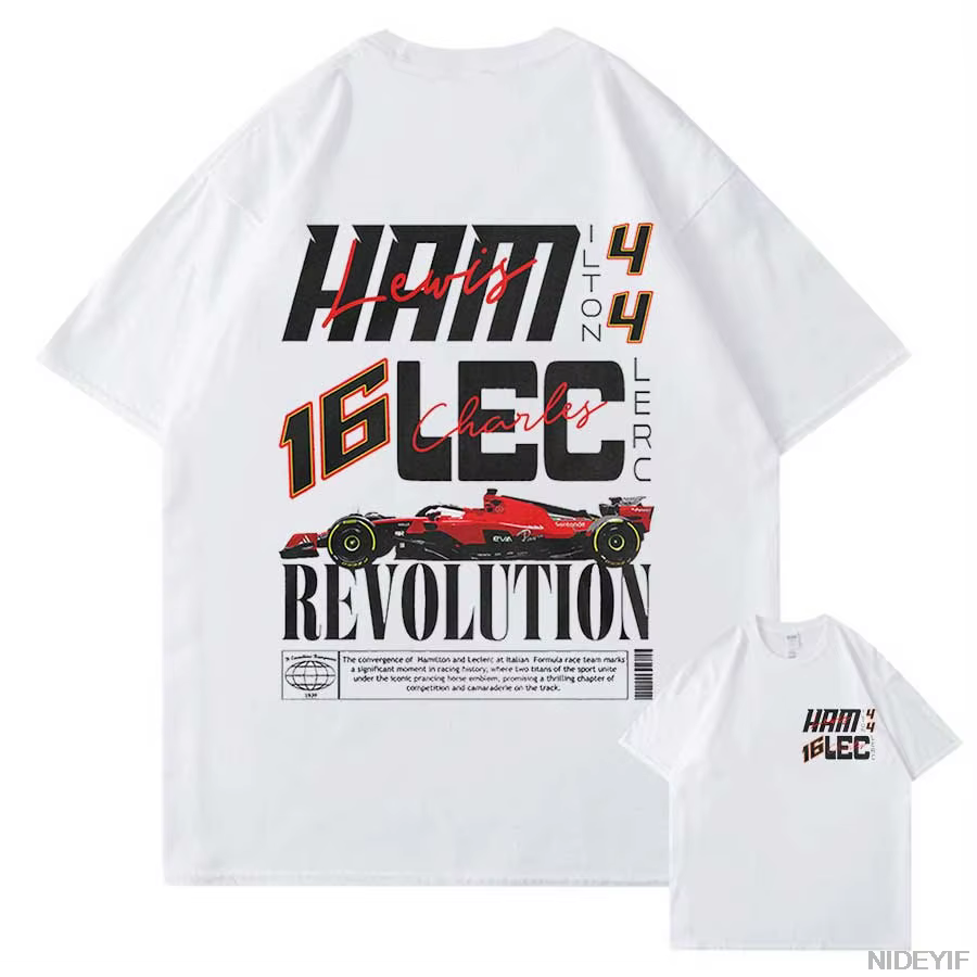 Lewis Hamilton chemise pilote de course de formule Fans de championnat britannique t-shirt coton vintage hiphop