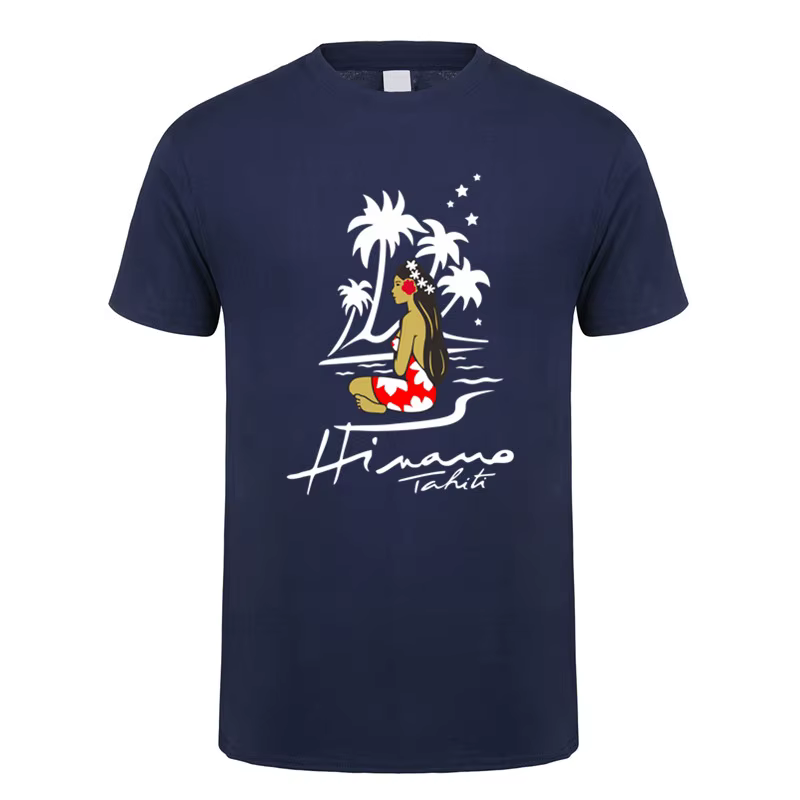Hinano Tahiti bière t-shirt été hommes coton à manches courtes T-shirts