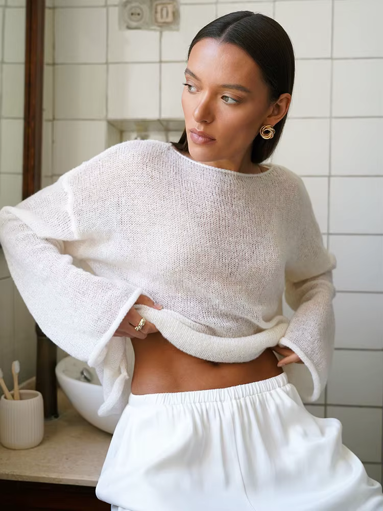 Pull tricoté pour femmes