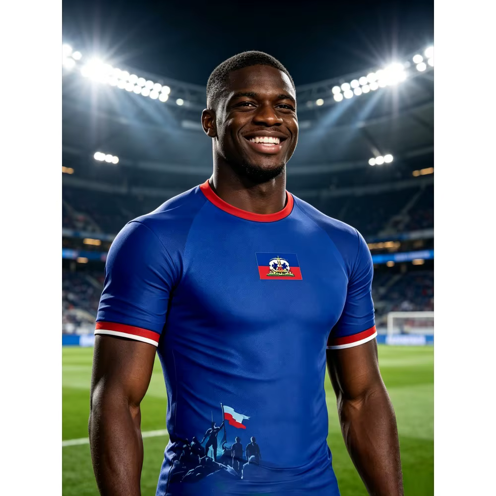 Nouveau T-shirt de football Haïtien 2026