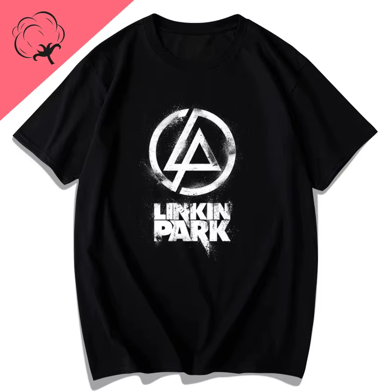 Rouge coréen Linkin Park T-shirts à manches courtes pour hommes et femmes