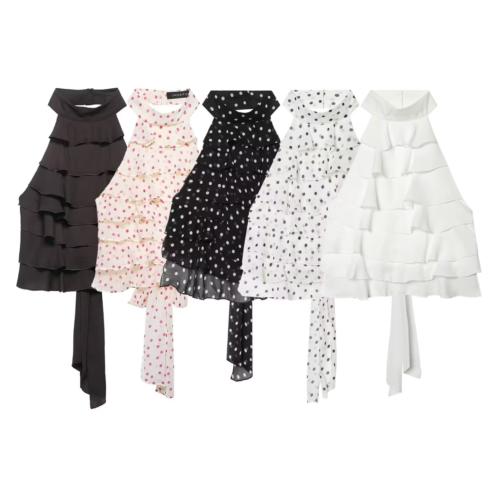 Haut sexy et élégant en georgette à col halter pour femme
