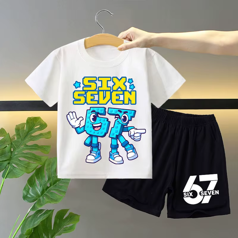 Ensemble 2 pièces T-shirt et short pour garçons et filles