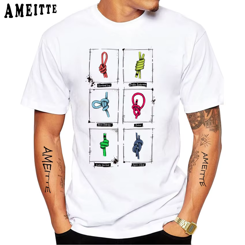 T-shirt d'escalade à manches courtes pour hommes