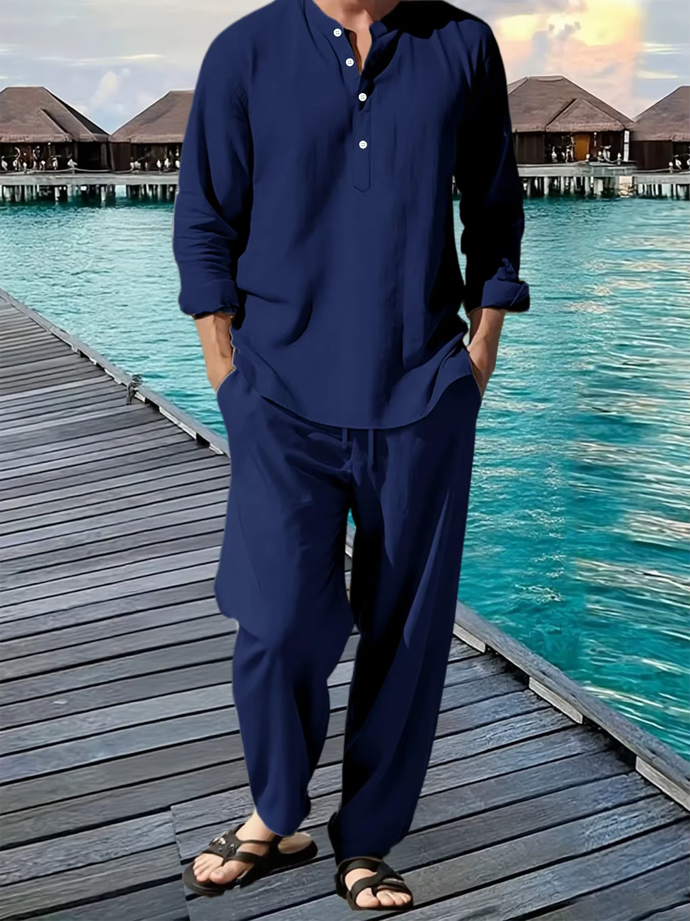 Costume chemise et pantalon pour hommes